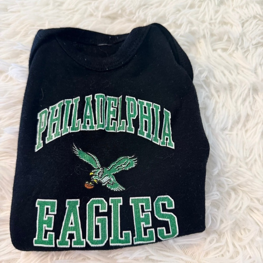 Philadelphia Eagles Baby Bodysuit 0-3 Months Black NFL Football One Piece